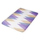 紫、青、黄色の三角形 バスマット (アングル)