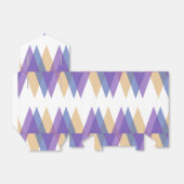 紫、青、黄色の三角形 フェイバーボックス (折り畳みなし)