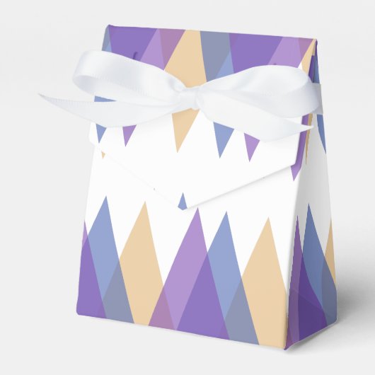 紫、青、黄色の三角形 フェイバーボックス (正面サイド)