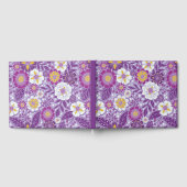 紫、黄、マゼンタのフローラ ゲストブック (全面)