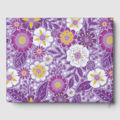 紫、黄、マゼンタのフローラ ゲストブック (裏面)