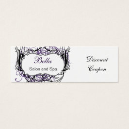 紫、黒と白のシック割引クーポン