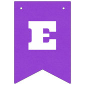 紫/黒のカスタムパーティーまたは作業イベント任意の名前 バンティングフラッグ (第2の旗)