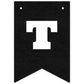 紫/黒のカスタムパーティーまたは作業イベント任意の名前 バンティングフラッグ (第3の旗)