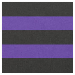 紫/黒のストライプ織物 ファブリック