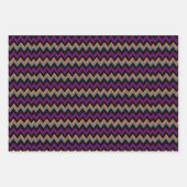 紫、黒、オレンジ、グレーのハロウィーンミックス ラッピングペーパーシート (正面2)