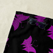 紫、黒 ビーチタオル (インサイチュ)