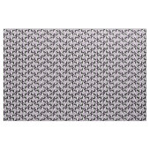 紫、黒、白のペイズリー幾何学模様 ファブリック (ヤード)