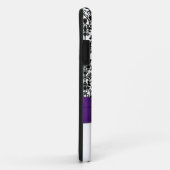 紫、黒、白ダマスクiPhone 5ケース Case-Mate iPhoneケース (裏面/右)
