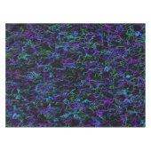 紫、黒、青の抽象芸術 テーブルクロス (正面(横))