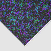 紫、黒、青の抽象芸術 薄葉紙 (詳細)