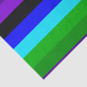 紫、黒、青、緑の各ストライプ色 薄葉紙 (詳細)