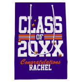 紫|Purple|Orange Purshing Class Year ミディアムペーパーバッグ (裏面)