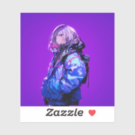 紫/Purple Seal | 東京娘 GenerartiveAI シール