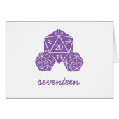 紫D20サイコロ表番号カード (正面横)