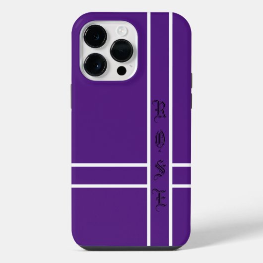 紫iPhone 14 Pro最大ケース iPhoneケース (裏面)