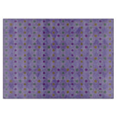 紫n色数々のの水玉模様 カッティングボード (正面)