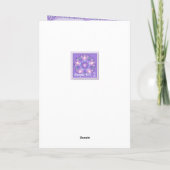 紫W1カー空白のド サンキューカード (裏面)