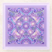 紫W1 ガラスコースター (正面)