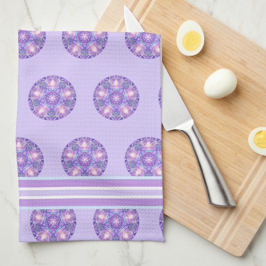 紫W1 キッチンタオル (四つ折り)