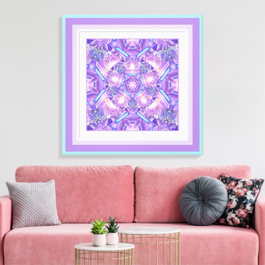 紫W1 キャンバスプリント (インサイチュ (リビング))