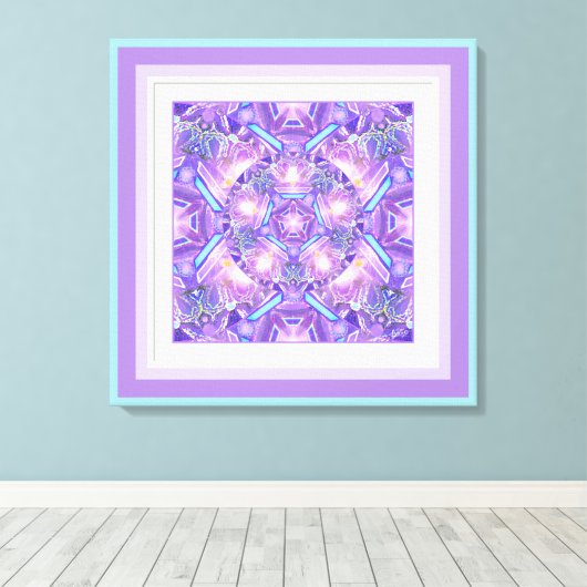 紫W1 キャンバスプリント (インサイチュ (ウッドフロア))