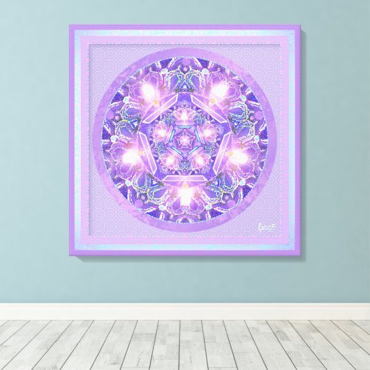 紫W1 キャンバスプリント (インサイチュ (ウッドフロア))