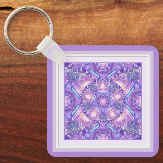 紫W1 キーホルダー (正面)