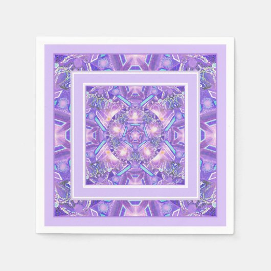 紫W1 スタンダードカクテルナプキン (正面)