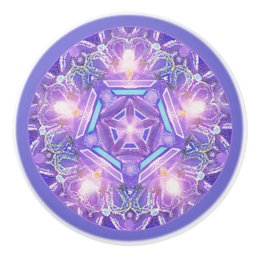 紫W1 セラミックノブ (正面)