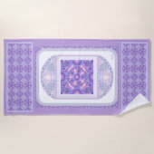 紫W1 ビーチタオル (正面)