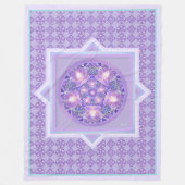 紫W1 フリースブランケット (正面)