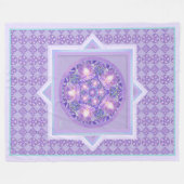 紫W1 フリースブランケット (正面(横))