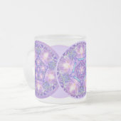 紫W1 フロストグラスマグカップ (正面左)