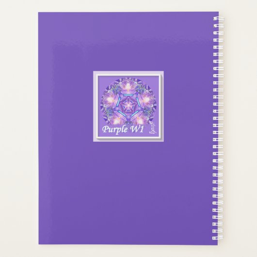 紫W1 プランナー手帳 (裏面)