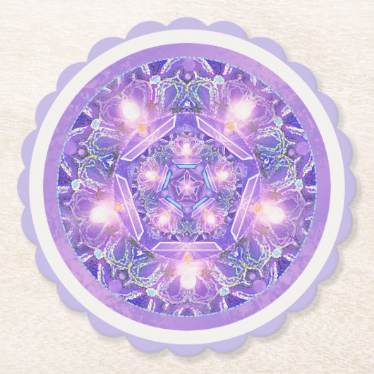 紫W1 ペーパーコースター (正面)