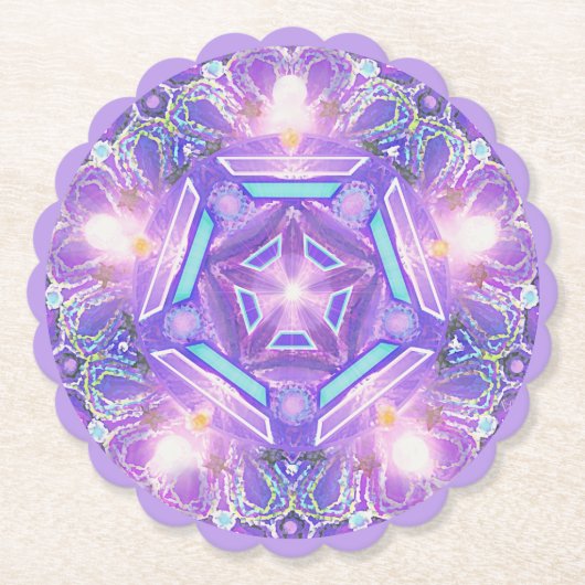 紫W1 ペーパーコースター (正面)