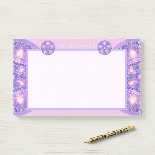 紫W1 ポストイット (デスク)