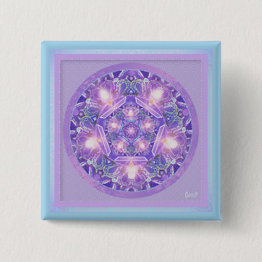 紫W1 缶バッジ (正面)