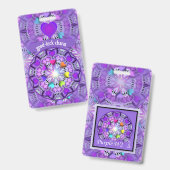 紫W2の幸運 バッジ (正面&裏面)