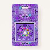 紫W2の幸運 バッジ (裏面)