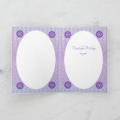 紫W2誕生日カード カード (内部)