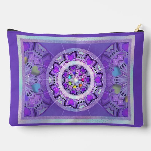 紫W2 アクセサリーポーチ (裏面)