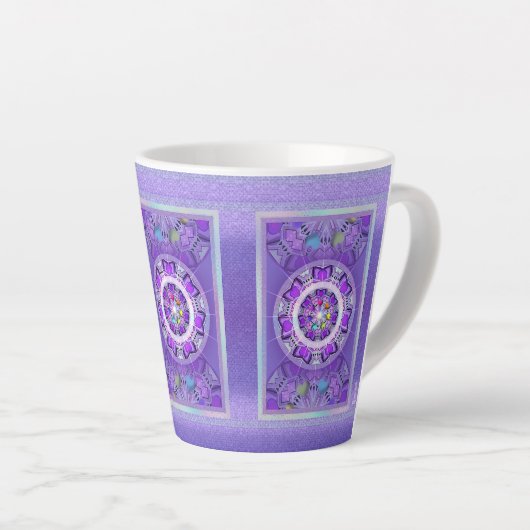 紫W2 カフェラテマグ (右アングル)