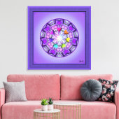 紫W2 キャンバスプリント (インサイチュ (リビング))