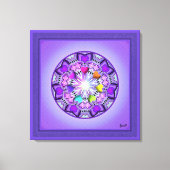 紫W2 キャンバスプリント (正面)