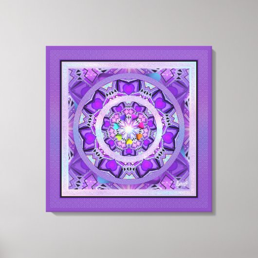 紫W2 キャンバスプリント (正面)