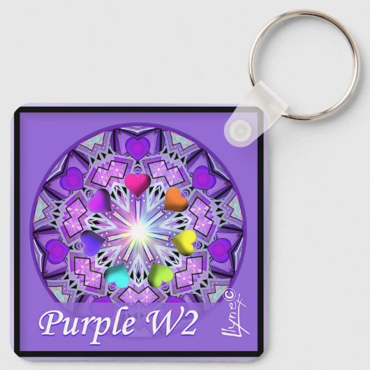 紫W2 キーホルダー (裏面)