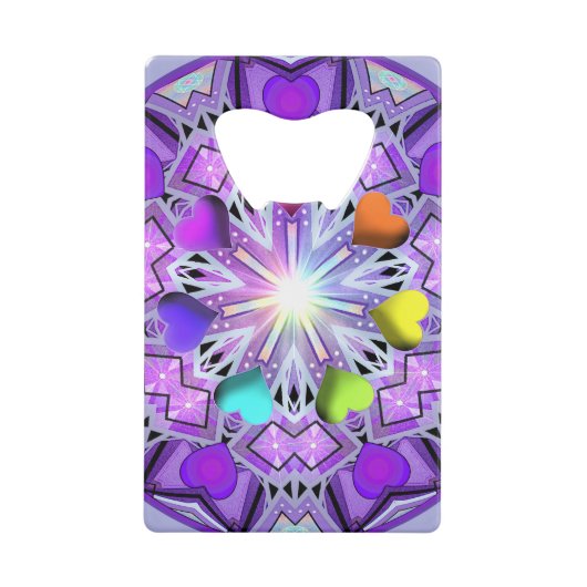 紫W2 クレジットカード栓抜き (正面)