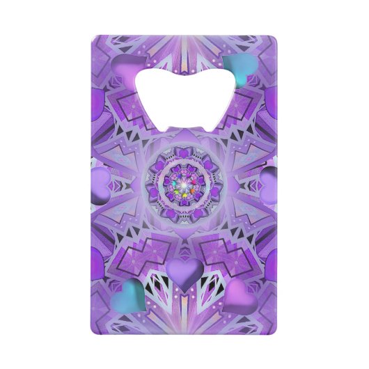 紫W2 クレジットカード栓抜き (正面)